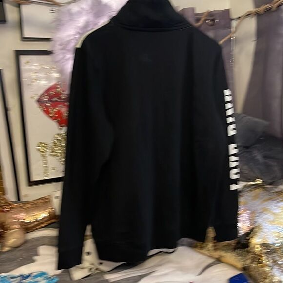 Rare quarter 1/4 zip pullover sweatshirt VS pink leopard/cheetah black white - Picture 2 of 8